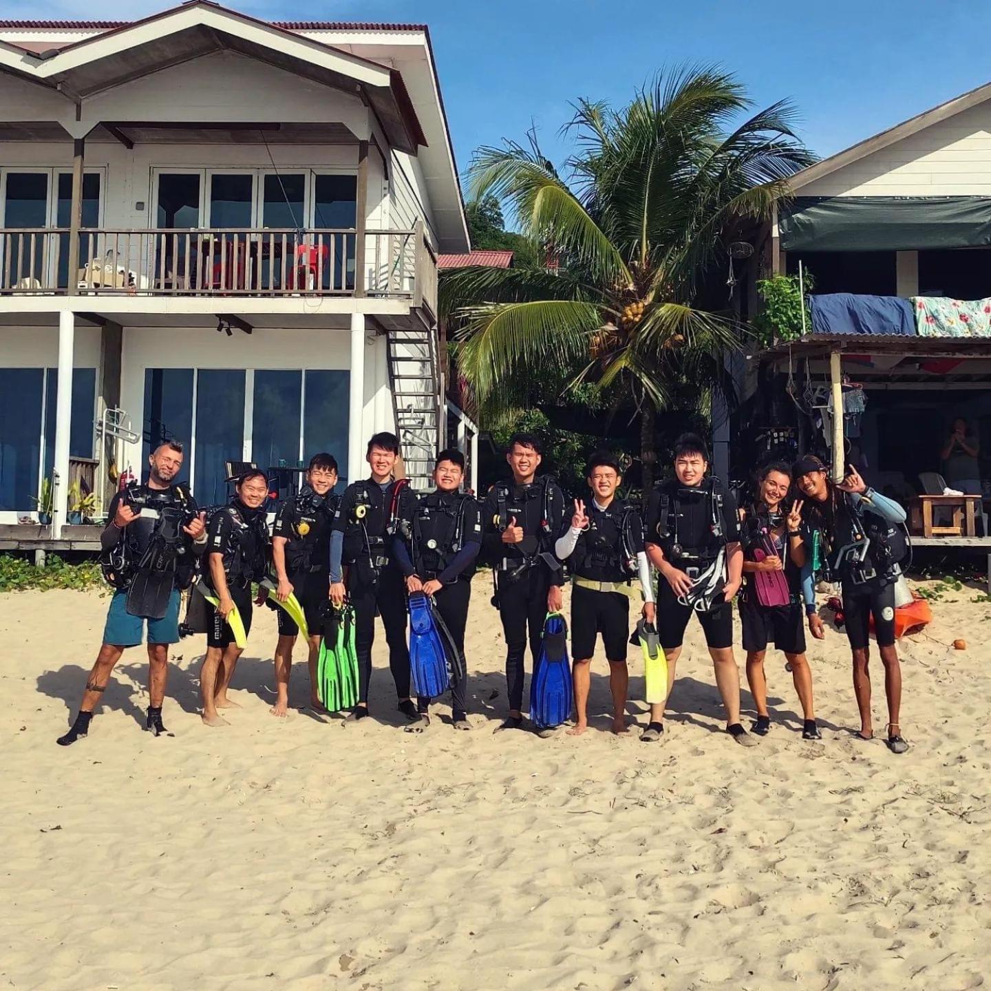 Tiongman Scubadive & Lodge Kampong Juara Ngoại thất bức ảnh
