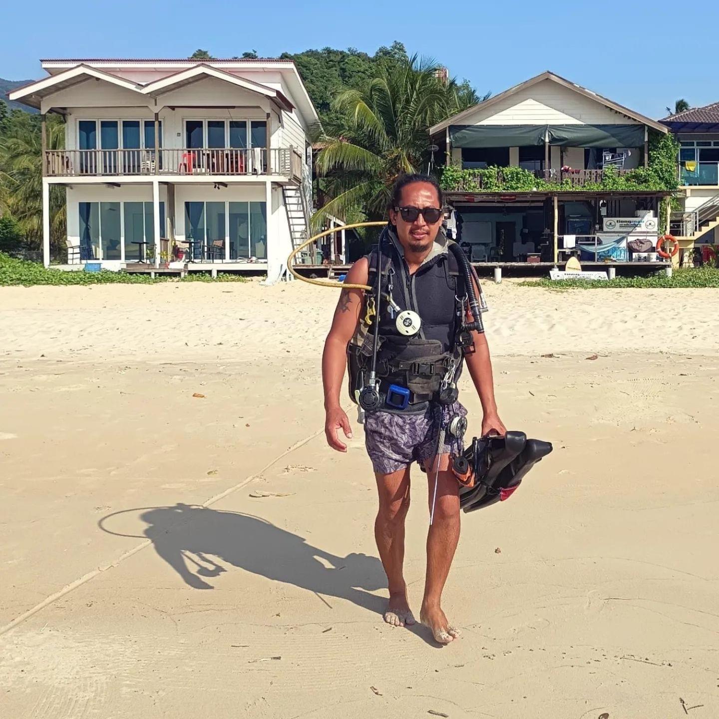 Tiongman Scubadive & Lodge Kampong Juara Ngoại thất bức ảnh